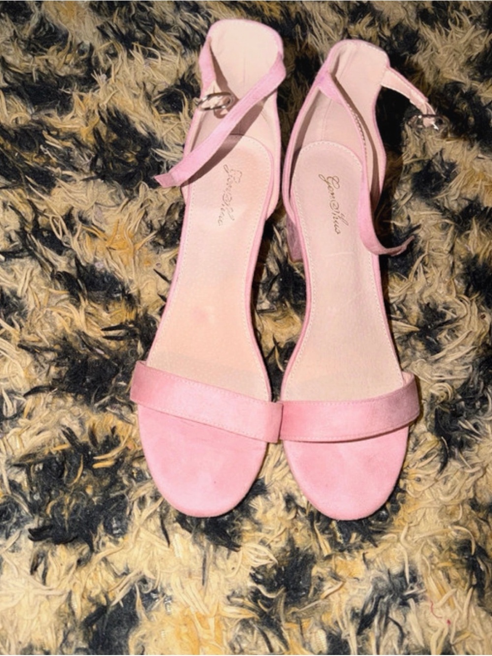Gianvito Rossi Pink Suede Ankle-Strap Sandals